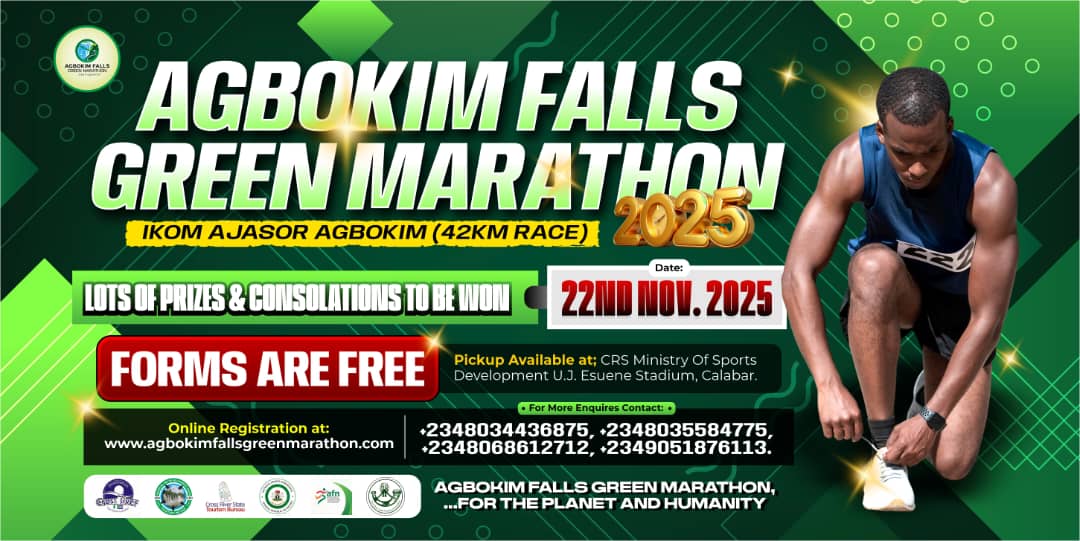 Agbokim Falls Green Marathon Poster